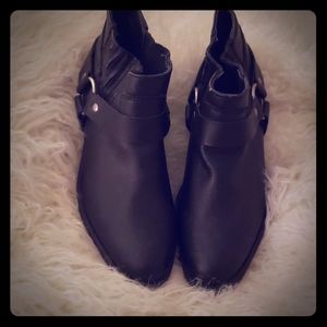 Black ankle boots